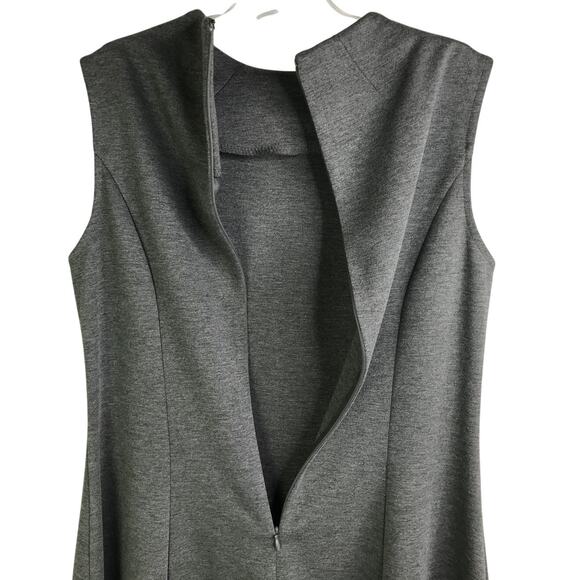 Donna Morgan Dress Womens Size‎ 6 Charcoal Gray Sleeveless Back Zip Classic - Picture 4 of 8